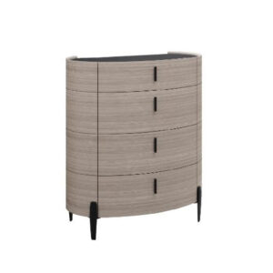 Salinas Wooden Chest Of 4 Drawers In Beige