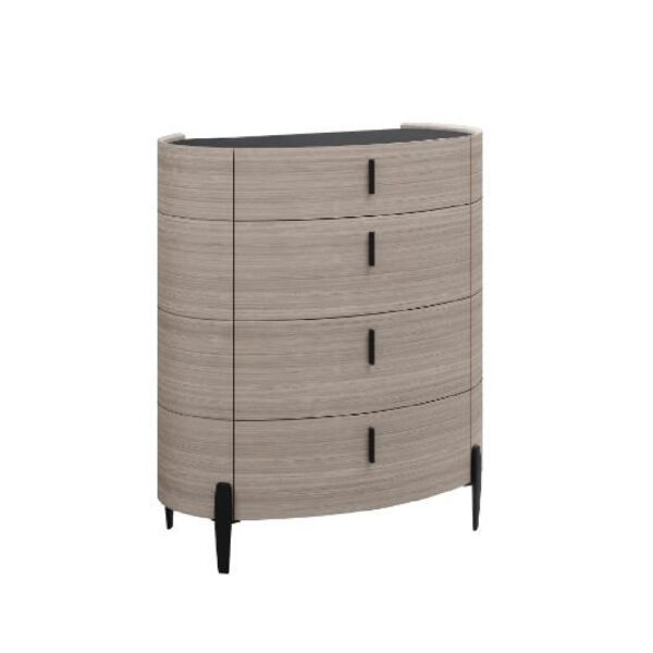 Salinas Wooden Chest Of 4 Drawers In Beige