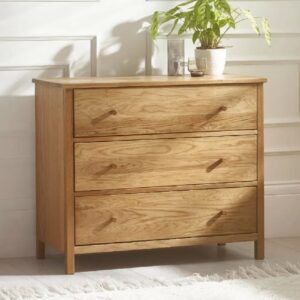 Calliope Wooden Chest Of 3 Drawers In Oak