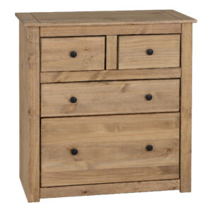 Pavia Wooden Chest Of Drawers In Natural Wax